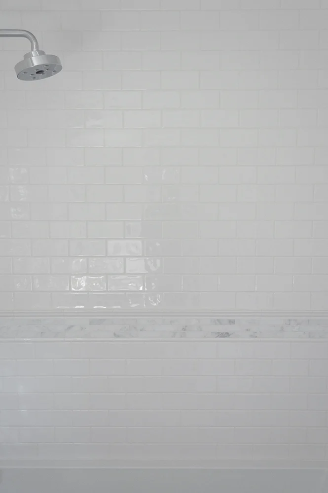 White Luxe Subway Tile Bathroom » Chadwick's Surfaces