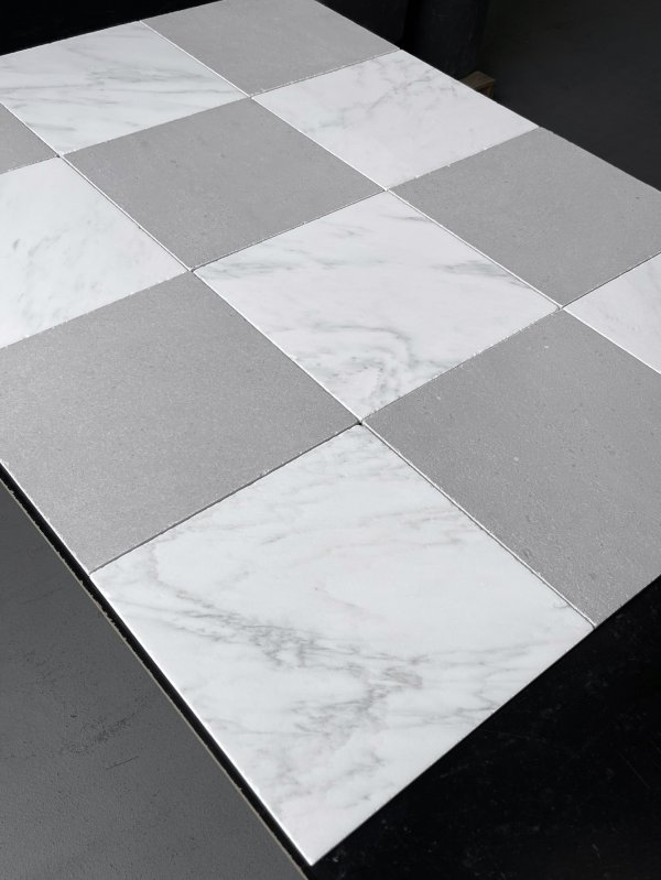 Calacatta d'Este and Sea Grey Chequers - Image 3